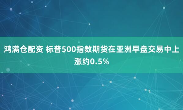鸿满仓配资 标普500指数期货在亚洲早盘交易中上涨约0.5%